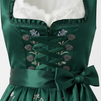 Robe Dirndl Allemande Exquise de Qualité Supérieure, Broderie Personnalisée, Costumes Bavarois pour l'Oktoberfest, Fabricant de Vêtements Traditionnels Authentiques