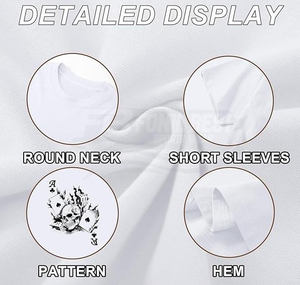 เสื้อยืดสตรีทแวร์ดีไซน์ล่าสุด ทรงโอเวอร์ไซส์ สีขาว ผ้าฝ้าย 100% ระบายอากาศได้ดี เสื้อยืดแฟชั่นผู้ชาย รับผลิตแบบ OEM - Product Image 6