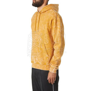 Sweat à capuche décontracté en coton épais et durable, 100 % coton, couleur unie, effet délavé, chaud pour l'hiver, style urbain, idéal pour l'entraînement – En promotion - Product Image 3