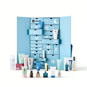 Caja de Regalo de Calendario de Adviento de Belleza Cosmética con 24 Cajones, con Recubrimiento UV de Lámina Dorada, Cartón Reciclable - Product Image 3