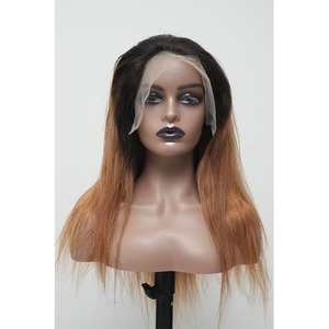 Premium Highlight Lace Frontal <b>Wig</b> Soft Human Hair, Natural Look - Product Image 1