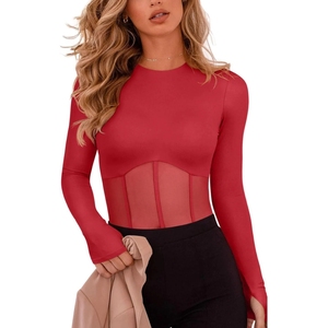 Custom Logo Women's Quick Dry Spandex/Nylon Sports <b>Bodysuit</b> Yoga Jumpsuit for <b>Gym</b> & Running Training - Product Image 4