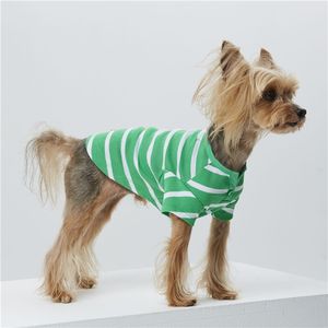 Camisa a rayas ropa para perros algodón orgánico estilo británico ODM OEM - Product Image 2