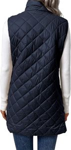 Gilet matelassé léger et isolant pour femme, fabricant OEM, logo personnalisé, veste sans manches matelassée pour femme, vente en gros - Product Image 5