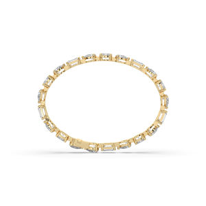 14.00 Carat Lab Grown Diamond Bracelet 14K/10K <b>Solid</b> <b>Gold</b> <b>Gold</b> Brilliant Cut IGI Certified Engagement Wedding Special Occasions - Product Image 2