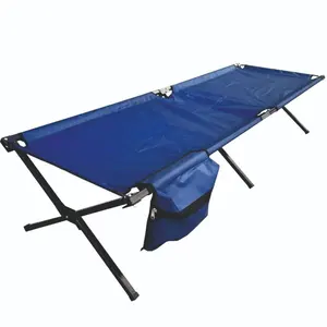 Camping Max Load Portable Folding Outdoor Bed Heavy Duty Cot for Traveling Gear Supplier Office Nap Beach Vocation Home Lounging