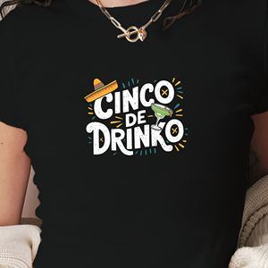 Cinco drop Five of Drinko t-shirt court mode femme - Product Image 1