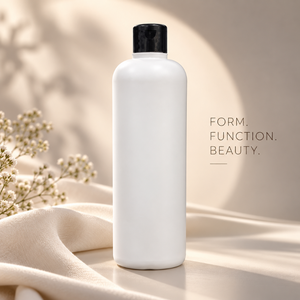 Flacon cosmétique HDPE de 500 ml avec bouchon à clapet |   Contenant d'emballage rechargeable pour produits de soin de la peau, produits de beauté et de soins personnels, shampooing - Product Image 4