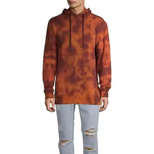 Sweat-shirts pour hommes en coton 100% respirant, effet délavé, anti-rétrécissement, matière douce, fabrication sur mesure, poids lourd. - Product Image 1