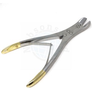 เครื่องตัดลวด TC Pin & Wire Cutter สำหรับศัลยกรรมกระดูก ด้ามจับสีทอง แบบสองทาง ผลิตจากสแตนเลส พร้อมใบรับรอง OEM และ CE - Product Image 3