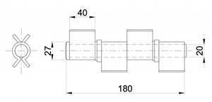 Charnière robuste en acier au carbone à 4 ailettes, à <span class=keywords><strong>souder</strong></span>, avec paire de roulements et rondelle, à fermeture amortie et réglable, pour portails métalliques industriels - Product Image 4
