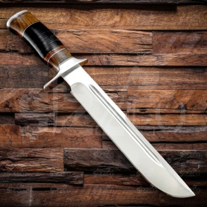 Couteau Bowie SIZZCO D2 en acier, fabriqué sur mesure, à lame fixe, pour la chasse, la survie, tactique, manche en cuir, cadeau idéal - Product Image 2