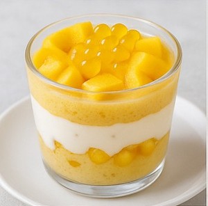 Hot selling products Golden smooth Mango Flavored Popping Boba perfect for tropical smoothie <b>blends</b> - Product Image 4
