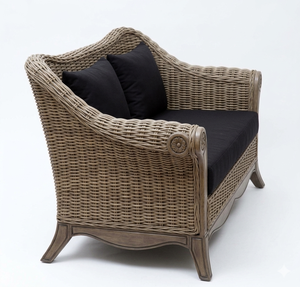 Alto volumen de ventas casa muebles de la sala de ratán Natural Angela sofá de 2 plazas - Product Image 5