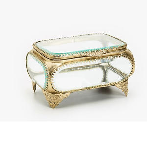 Brass Beveled Glass Modern Jewelry <b>Boxes</b> | Handmade <b>Luxury</b> Custom Color & Size Trinket Storage Case for Export Market - Product Image 6