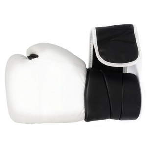 Gants de boxe en PU blanc avec fermeture Velcro pour l'entraînement et le sparring des adultes - Product Image 6