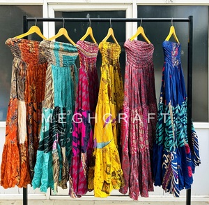 Recycle Silk Flared <b>Long</b> <b>Skirt</b> Comfortable Breathable & Eco friendly Floor Length <b>Skirt</b> For Daily Wear Buy Direct From Supplier - Product Image 2