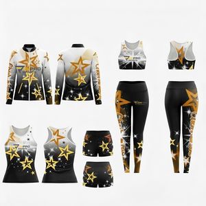Uniformes de Animadoras, Shorts Deportivos, Leggings, Chaqueta, Ropa de Práctica para Equipos de Baile, Uniformes Escolares de Baile - Product Image 6