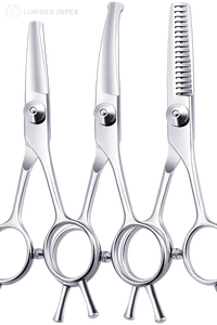 Juego de tijeras de primera calidad para el cuidado de mascotas, fabricadas con acero inoxidable de alta calidad, kit profesional para cortar el pelo de perros y gatos con estuche - Product Image 3