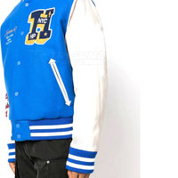 Blouson universitaire décontracté pour homme 2026, manches en cuir, col montant et logo frontal, coupe-vent et écologique – Nouvelle collection en promotion