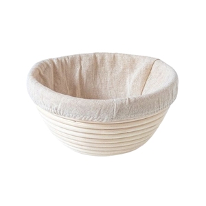 Cesta de fermentación de pan de ratán de alta calidad, apta para uso alimentario, sostenible, de gran venta, juego de repostería ecológico prémium al por mayor - Product Image 1