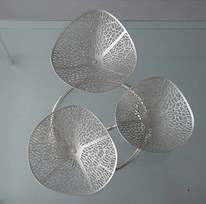 Élégant support à fruits en métal à 3 niveaux, design géométrique, paniers de rangement pour présentation sur table - Product Image 2