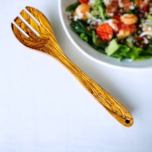 Ensemble d'ustensiles de cuisine en bois d'olivier |   Cuillère à riz |   Cuillère |   Spatule |   Fourchette |   Spatule à fentes - Product Image 6