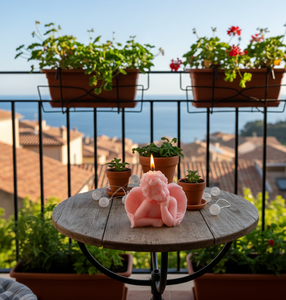 Bougie artisanale en cire de paraffine en forme d'ange mignon, parfumée aux senteurs de dessert naturel, élégante décoration pour la maison, cadeau pour la fête des mères, Noël - Product Image 2