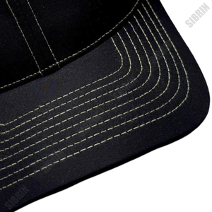 Gorra Deportiva SIBRIN Negra y Amarilla con Perforaciones Láser, Visera Curva, Secado Rápido, para Running, Tenis, Golf, Ajustable - Product Image 5
