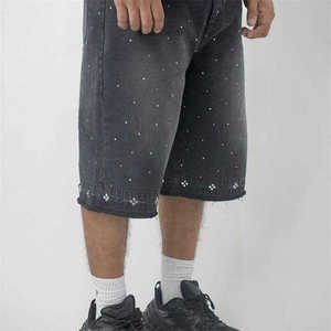 Pantalones Cortos de Verano para Hombre, Pantalones Casuales con Múltiples Bolsillos, Pantalones Cortos de Mezclilla Elásticos y Holgados para Hombre - Product Image 5