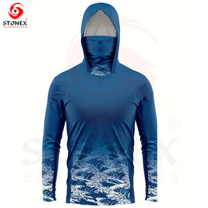 เสื้อฮู้ดตกปลา UPF 50 สำหรับกิจกรรมกลางแจ้ง ระบายอากาศ แห้งเร็ว ป้องกันเหงื่อ ประสิทธิภาพสูง ปรับแต่งได้ ขายส่ง - Product Image 6