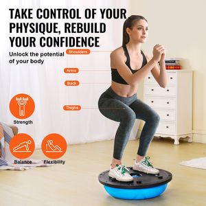 Palla da Yoga da 23 Pollici con Capacità di 660 Libbre, in ABS e PVC, per Allenamento e Stabilità, con Bande di Resistenza - Product Image 2