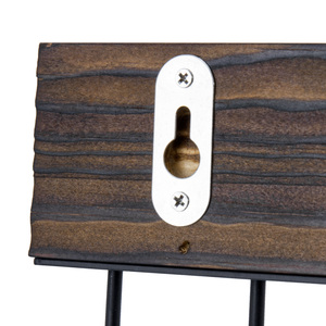 MyGift 3-Piece Challenge Coin Display Case - Rustic Wood Wall-Mount Rack, Top Seller - Product Image 3