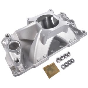 Collettore di Aspirazione in Alluminio Monoplano Personalizzato per Chevy Small Block SBC 350 400 3000 7500 1957-1995, Compatibile con A1 135i - Product Image 4