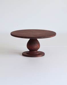 Soporte de Lujo Ecológico de Madera Maciza para Tartas con Base de Pedestal, Exhibidor Vintage Hecho a Mano para Cupcakes y Pasteles para Panadería y - Product Image 1