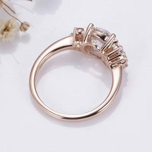 แหวนหมั้นเพชรทรงกลมเจียระไนแบบบริลเลียนท์ น้ำหนัก 1-3 กะรัต ทองคำ 18K สีโรสโกลด์ สำหรับทุกเพศ ได้รับการรับรองจาก IGI เพชรเพาะเลี้ยงในห้องปฏิบัติการ สไตล์คลาสสิก - Product Image 3