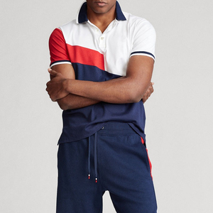 Ensemble polo et short d'été personnalisé pour homme grande taille 2026 – Tissu tricoté thermique respirant avec deux boutons - Product Image 2