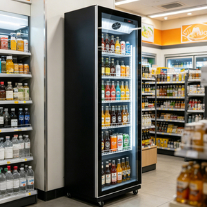 Vitrine réfrigérée pour boissons de qualité supérieure, refroidie par air, pour comptoir, bar, hôtel, restaurant - Product Image 1