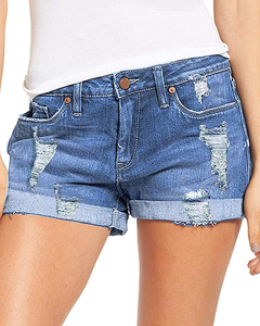 Shorts en jean déchirés personnalisables pour femmes – Qualité supérieure – Collection été 2026 - Product Image 4