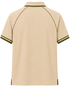 Camiseta Polo Personalizada para Hombre, Color Beige Oliva, Estilo Casual, Manga Corta, Transpirable, Mezcla de Algodón, para Golf, Verano - Product Image 2