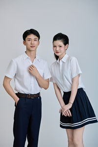 เสื้อนักเรียนสั่งทำ FMF สีขาว แขนสั้น |   ชุดนักเรียนเด็กพร้อมส่ง - Product Image 6