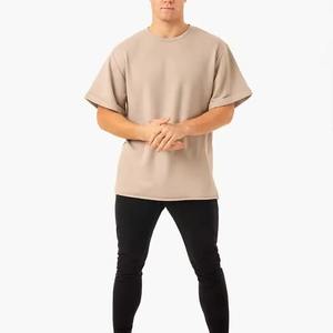 Camiseta Oversize Personalizada al por Mayor, de Cuello Redondo, Estilo Vintage, Transpirable y Lisa para Hombre - Product Image 3