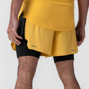 Pantalones Cortos de Compresión de Alta Calidad 2026 con Capa Interior Negra, Transpirables, de Secado Rápido, 100% Poliéster, Colores Personalizados - Product Image 5