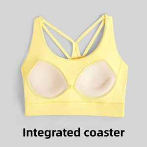 Breathable Mesh Sports <b>Bra</b> High Impact Workout Top for Yoga Gym - Product Image 3