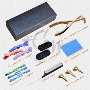 Kit de herramientas avanzadas para extensiones de cabello con alicates, aguja de gancho, cuentas, hilo y clips para uso en instalación de extensiones en salones de belleza. - Product Image 6