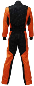 Traje de Carreras Naranja y Negro para Hombre, Manga Larga, Retardante de Llama, Poliéster, para Todas las Temporadas, Ropa de Motociclismo y Automovilismo - Product Image 2