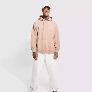 Sweat-shirts d'hiver de qualité supérieure couleur pêche pour hommes, style actuel, manches longues, sweat-shirt en coton mélangé pour hommes - Product Image 2