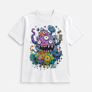 Camiseta Personalizada de Algodón 220GSM con Estampado DTG, Estilo Oversize con Hombros Caídos, Diseño Gráfico Urbano, Marca Privada OEM - Product Image 1