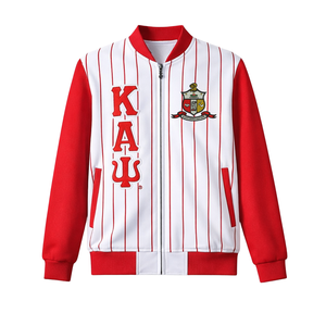 Chaqueta de Forro Polar con Rayas de la Fraternidad Griega Kappa Alpha Psi, con Diseño Elegante y Comodidad Premium para Uso Diario - Product Image 4