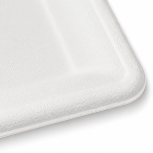 Bandeja Cuadrada Blanca de 6 Pulgadas, Desechable, de Bagazo, Biodegradable, Ecológica, Apta para Microondas, Resistente, para Servir Pasteles de Boda y Almuerzos - Product Image 2